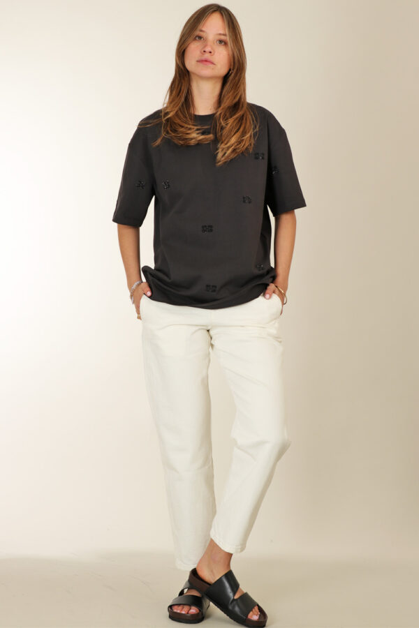Ganni <span> Rhinestone T-shirt
