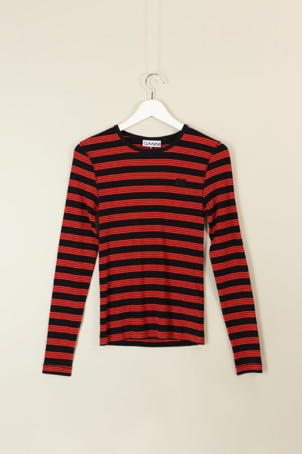 Ganni <span> Rib Striped Shirt