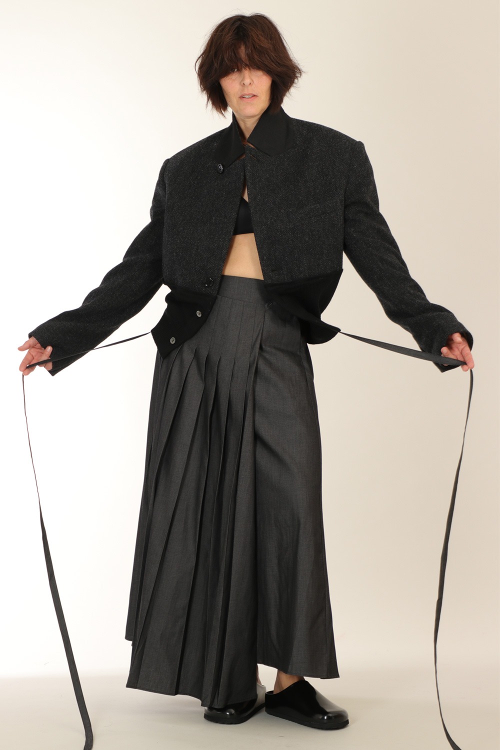 6397 <span> Wrap Pleat Skirt - Image 2