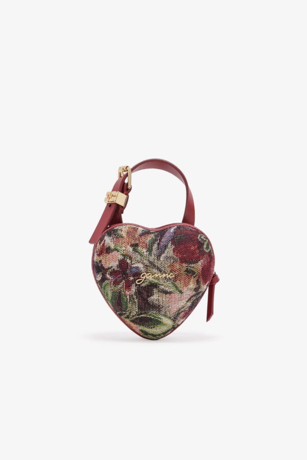 Ganni <span> Nano Heart Pouch
