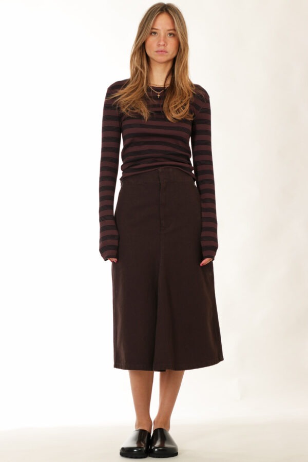 Ganni <span> Stripe Rib Longsleeve