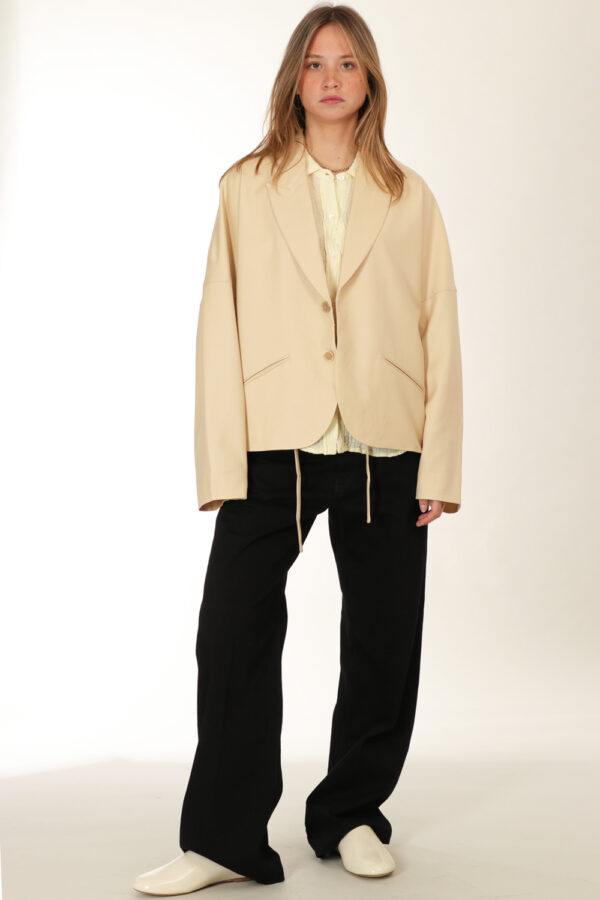 6397 <span> Relaxed Cardigan Blazer